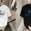 Men's Brand Premium Selling T-Shirt (BD-BLUE ARMOUR+LACOSTE PARIS)