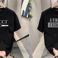 Men's Brand Premium Selling T-Shirt (BD-GUCCI+ARMANI GREY)