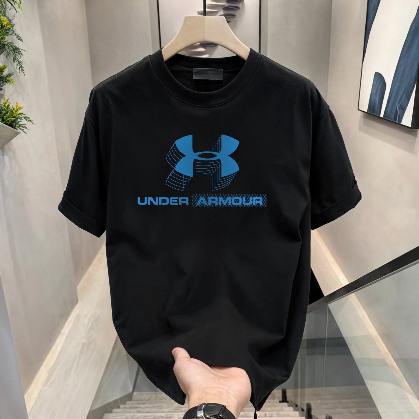 Men's Brand Premium Selling T-Shirt (BD+BLUE ARMOUR-LV)