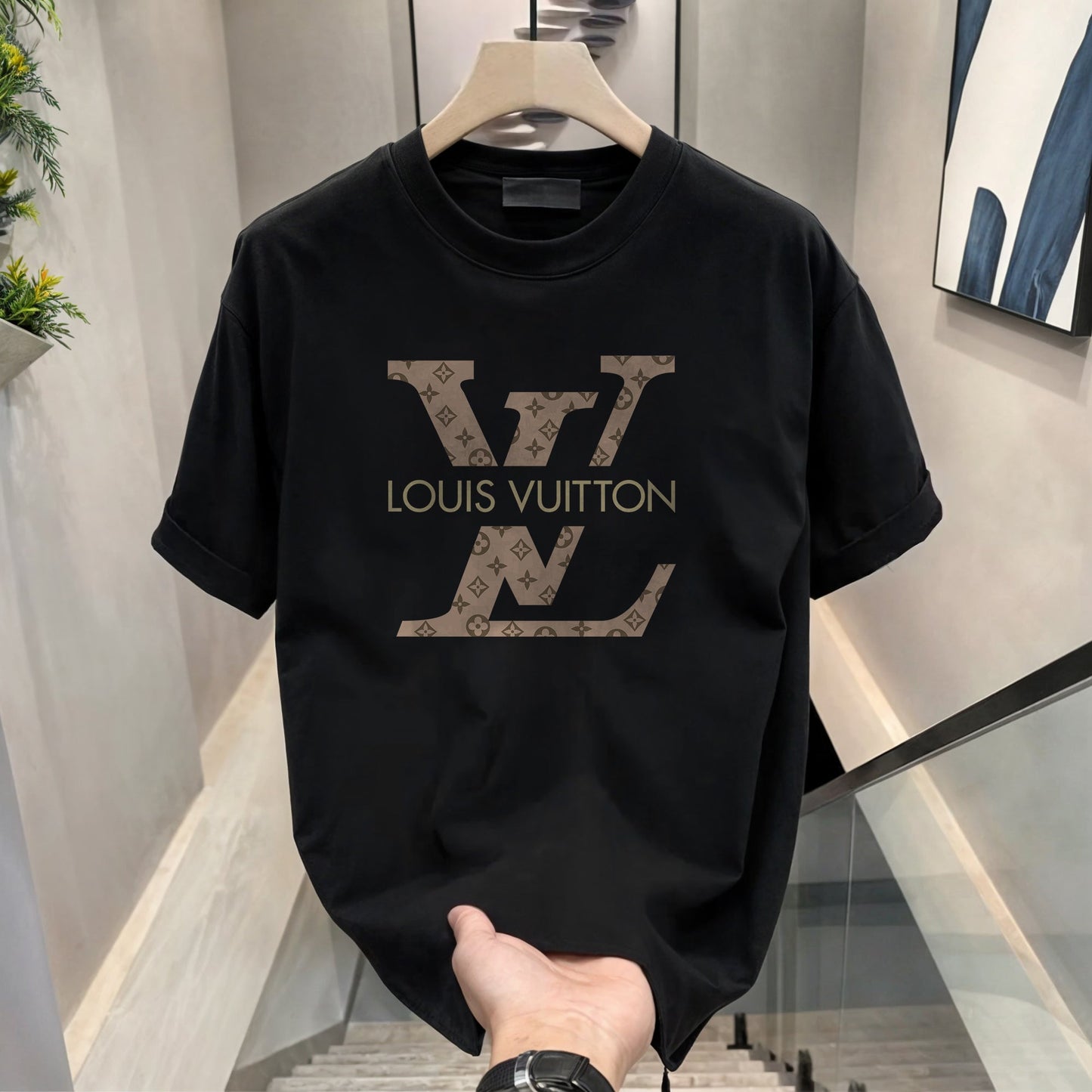 Men's Brand Premium Selling T-Shirt (BD-GOLD BOSS+LV)