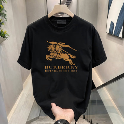 Men's Brand Premium Selling T-Shirt (BD-GOLD BOSS+BURBERRY GOLD)