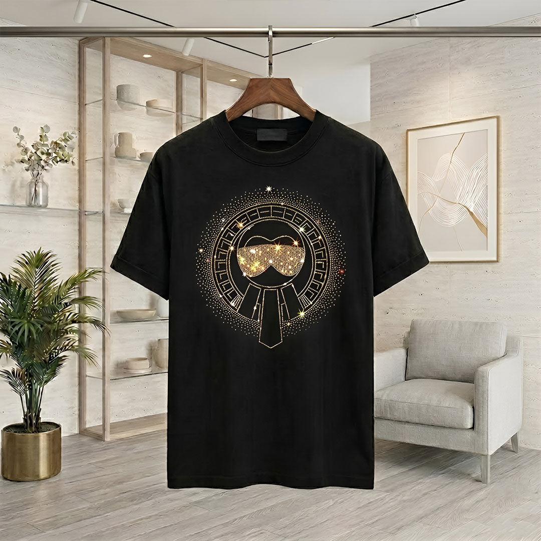 Men's Rhinestone Luxury T-shirts (GLASSES)