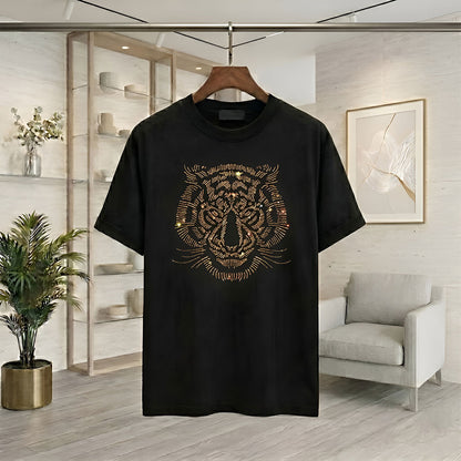 Men's Rhinestone Luxury T-shirts (TIGER 1)