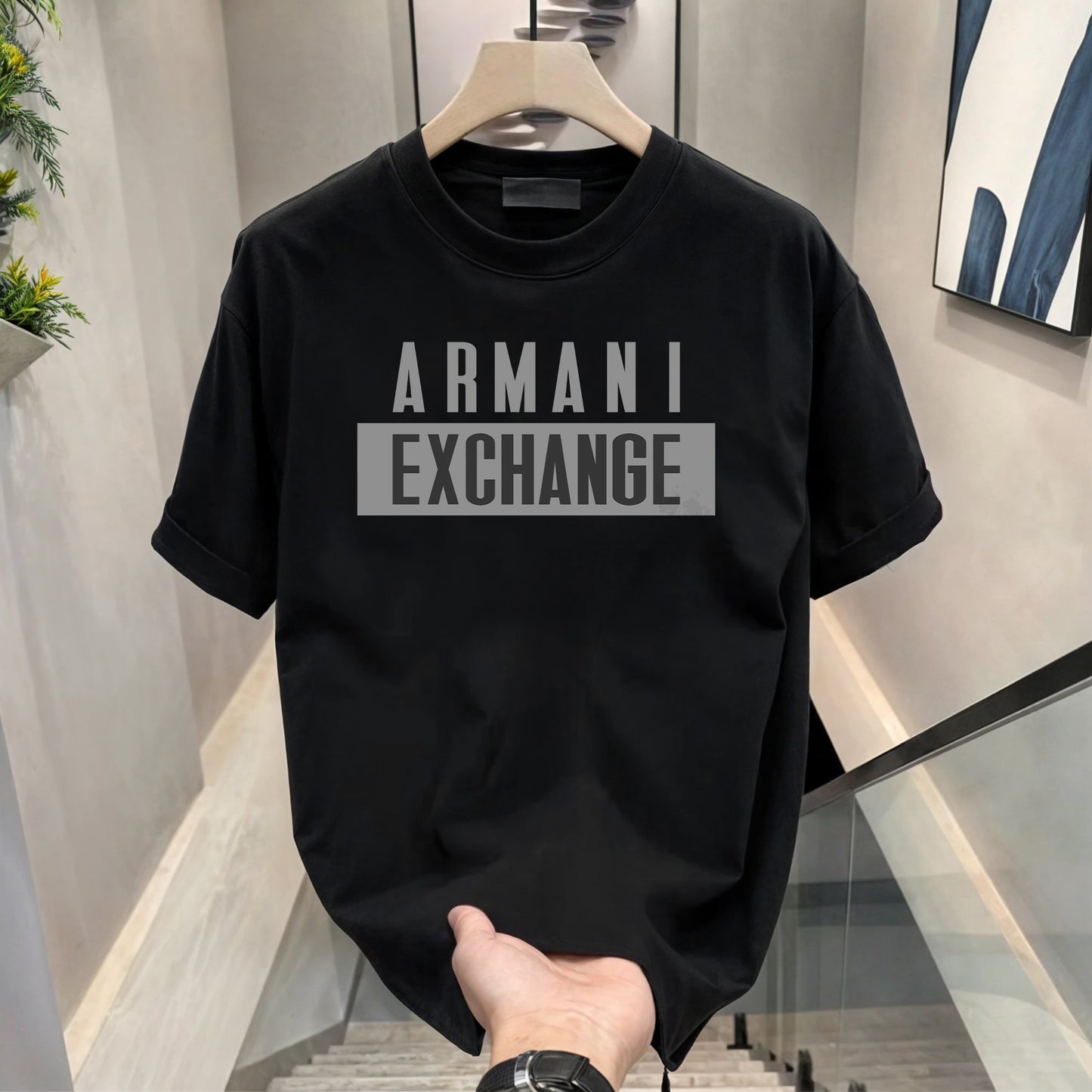 Men's Brand Premium Selling T-Shirt (BD-CK+ARMANI GREY)