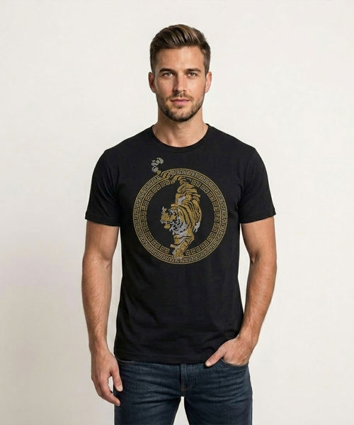 Men's Rhinestone Luxury T-shirts (TIGER 4)