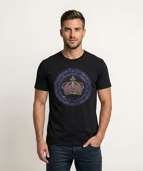 Men's Rhinestone Luxury T-shirts (CROWN)