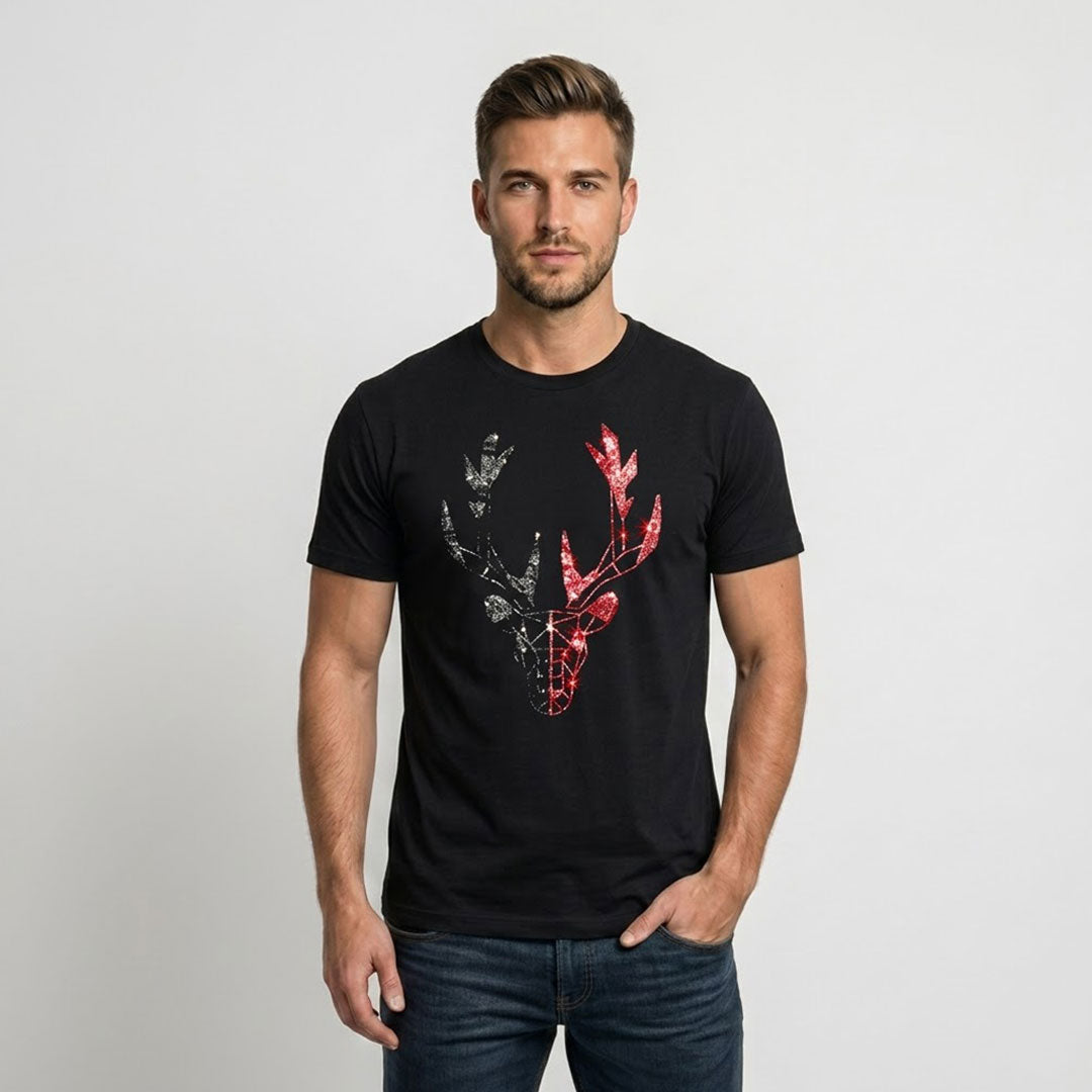 Men's Rhinestone Luxury T-shirts (DEER)