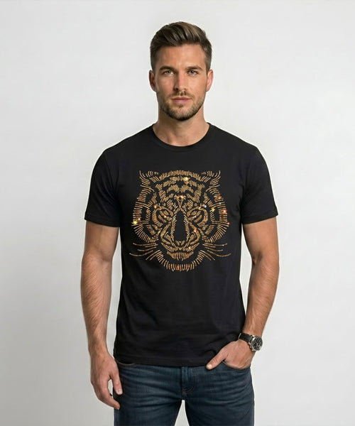 Men's Rhinestone Luxury T-shirts (TIGER 1)