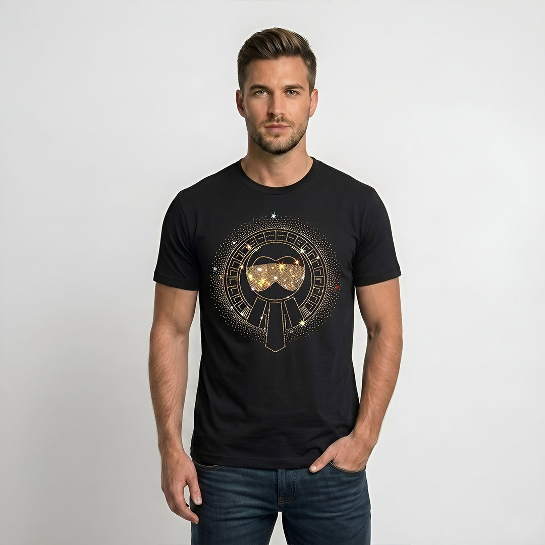 Men's Rhinestone Luxury T-shirts (GLASSES)