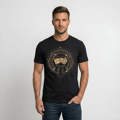 Men's Rhinestone Luxury T-shirts (GLASSES)