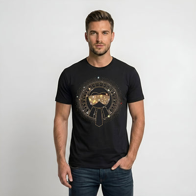 Men's Rhinestone Luxury T-shirts (GLASSES)