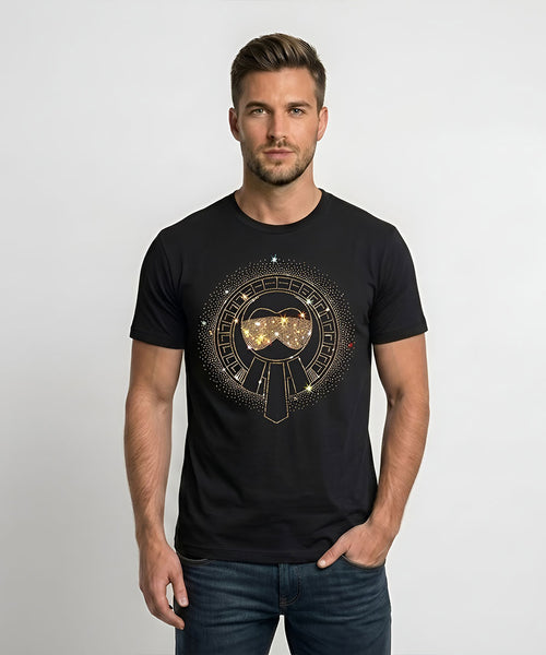 Men's Rhinestone Luxury T-shirts (GLASSES)
