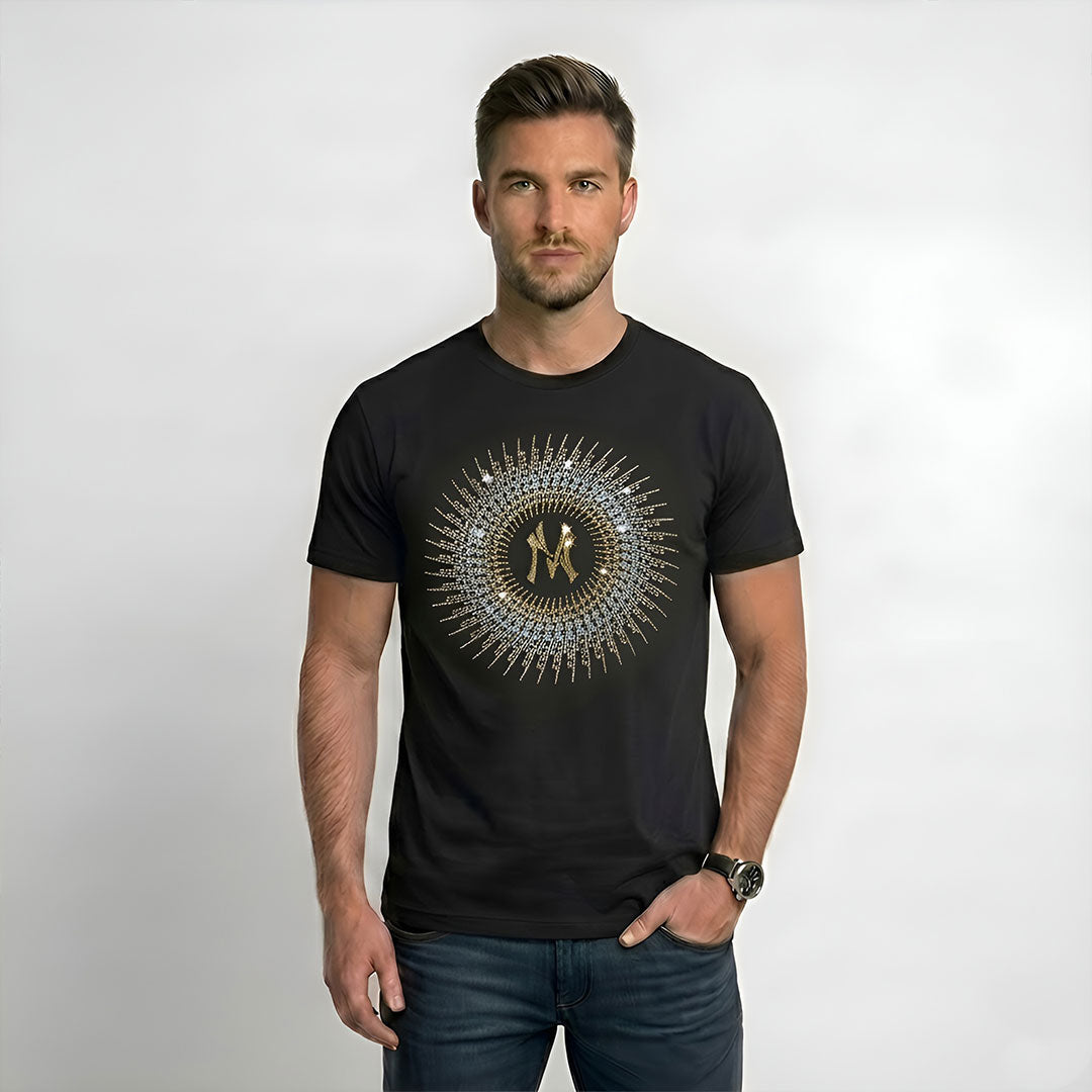 Men's Rhinestone Luxury T-shirts (N-CIRCLE)