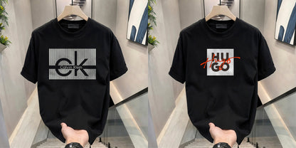 Men's Brand Premium Selling T-Shirt (BD-CK+HUGO RED)