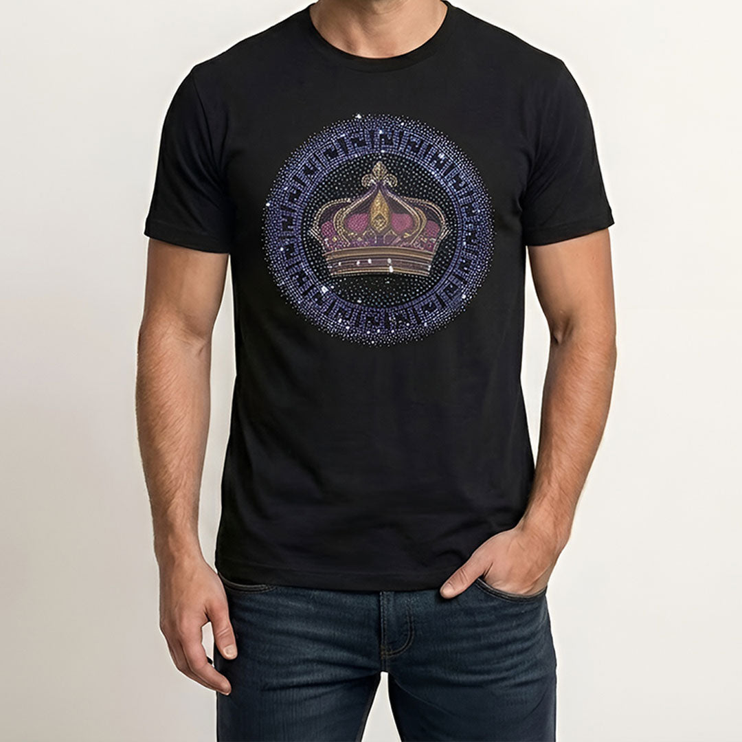 Men's Rhinestone Luxury T-shirts (CROWN)