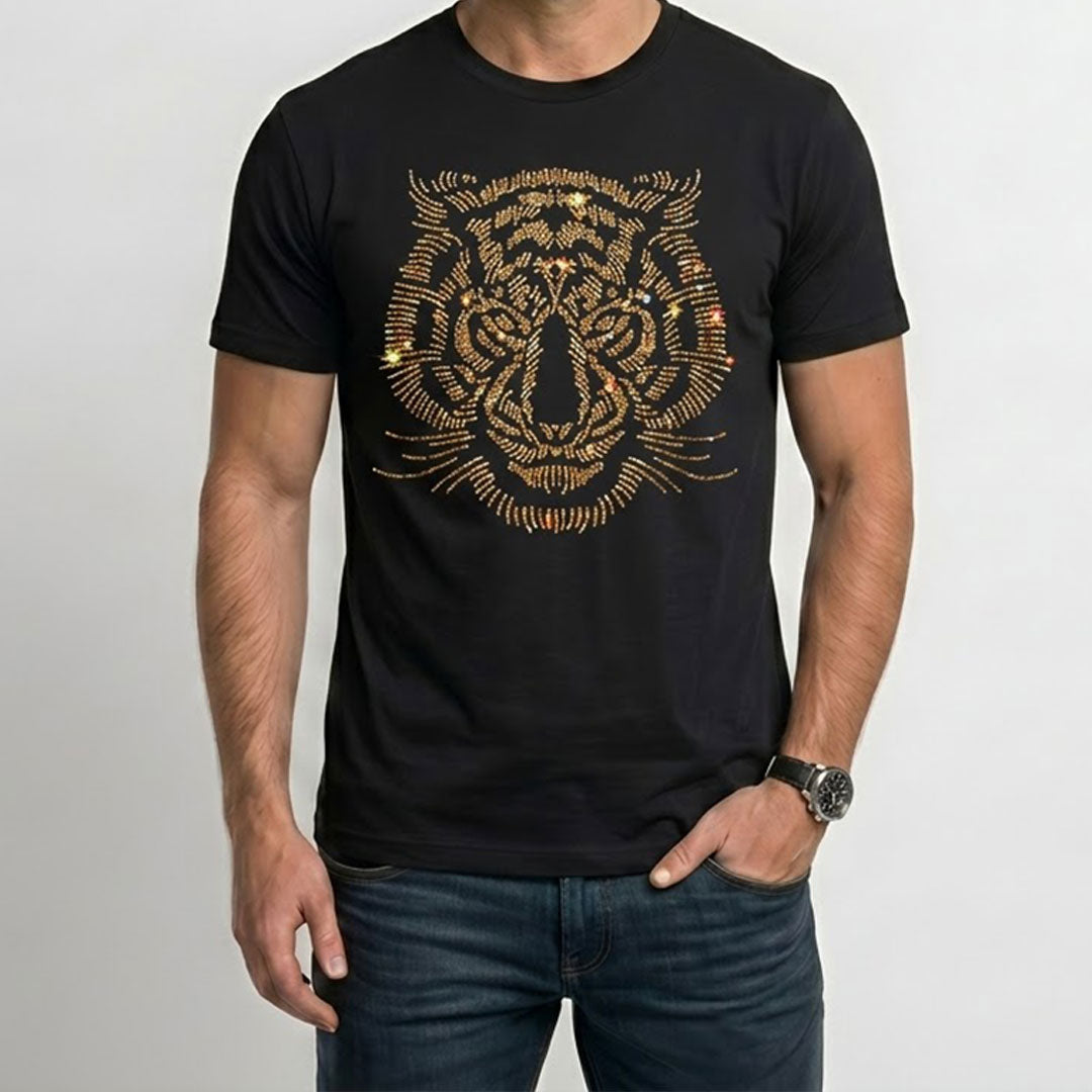 Men's Rhinestone Luxury T-shirts (TIGER 1)