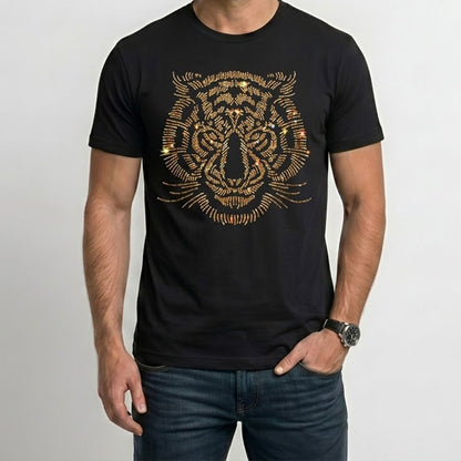 Men's Rhinestone Luxury T-shirts (TIGER 1)