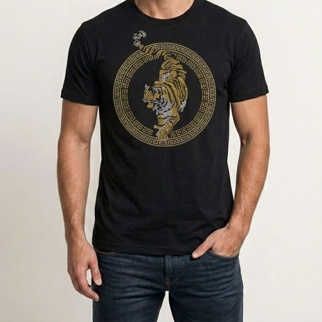 Men's Rhinestone Luxury T-shirts (TIGER 4)
