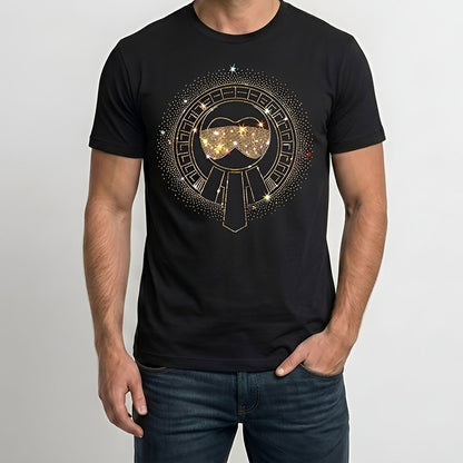 Men's Rhinestone Luxury T-shirts (GLASSES)