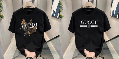 Men's Brand Premium Selling T-Shirt (BD-AMIRI +GUCCI)
