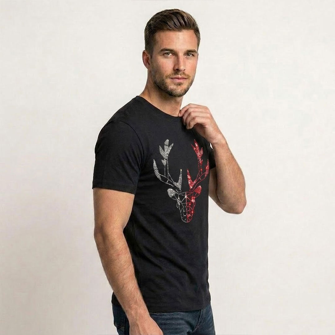 Men's Rhinestone Luxury T-shirts (DEER)