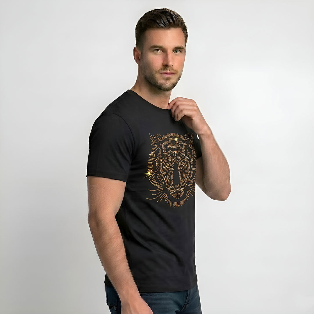 Men's Rhinestone Luxury T-shirts (TIGER 1)