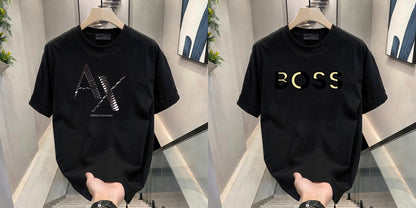 Men's Brand Premium Selling T-Shirt (BD-AX CUT+GOLD BOSS)
