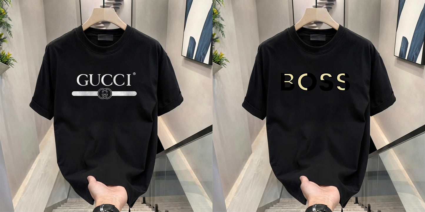 Men's Brand Premium Selling T-Shirt (BD-GUCCI+GOLD BOSS)