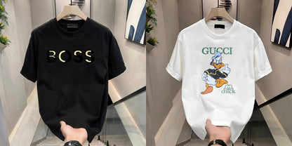 Men's Brand Premium Selling T-Shirt (BD-GOLD BOSS+GUCCI DUCK)