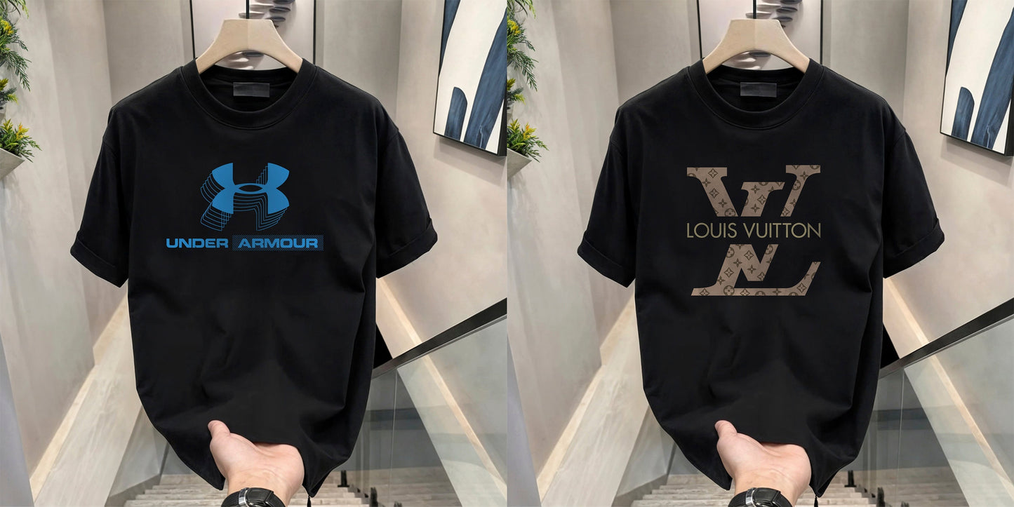Men's Brand Premium Selling T-Shirt (BD-BLUE ARMOUR+LV)