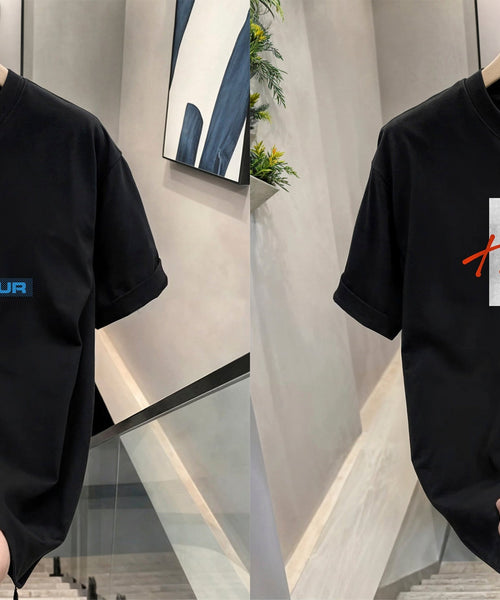Men's Brand Premium Selling T-Shirt (BD-HUGO RED+BLUE ARMOUR)