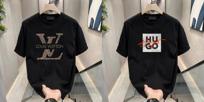 Men's Brand Premium Selling T-Shirt (BD-HUGO RED+LV)
