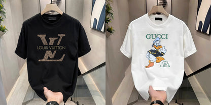 Men's Brand Premium Selling T-Shirt (BD-LV+GUCCI DUCK)