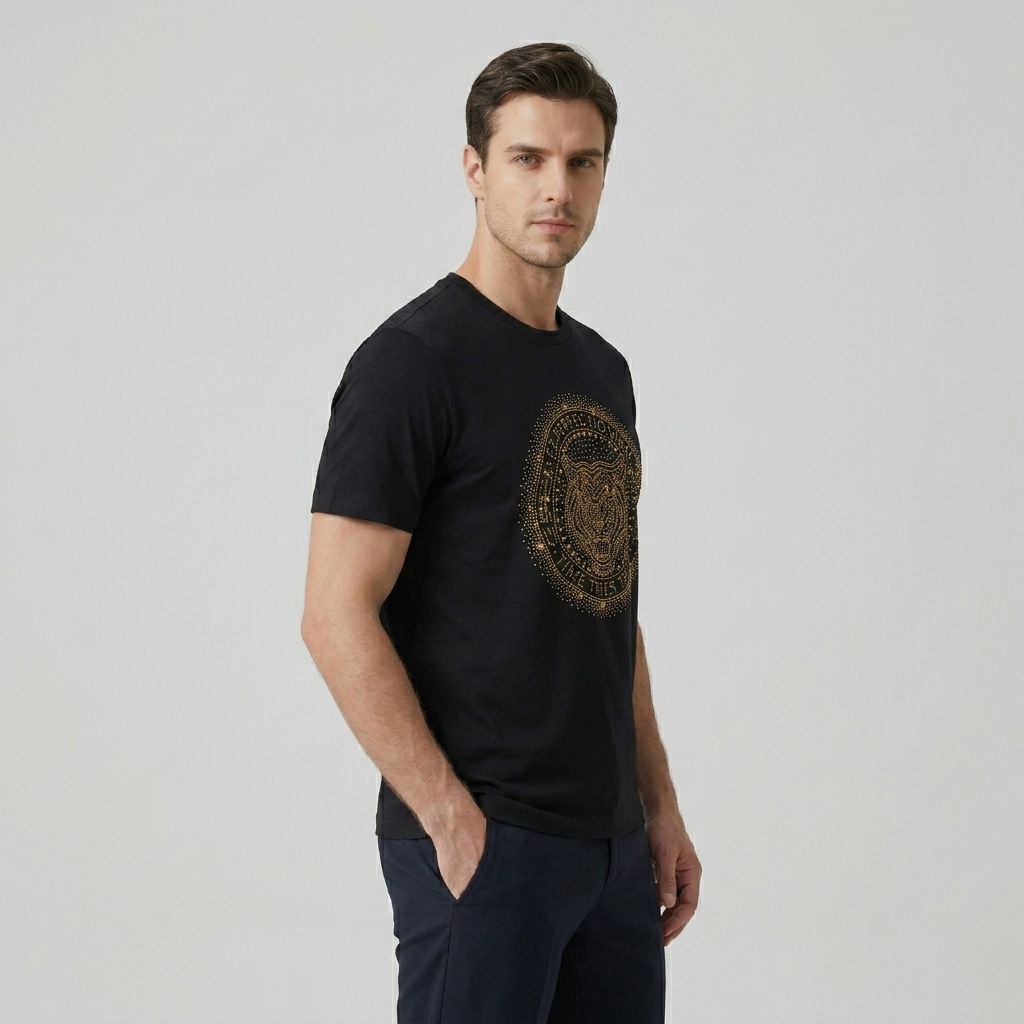 Men's Rhinestone Luxury T-shirts (TIGER 2)