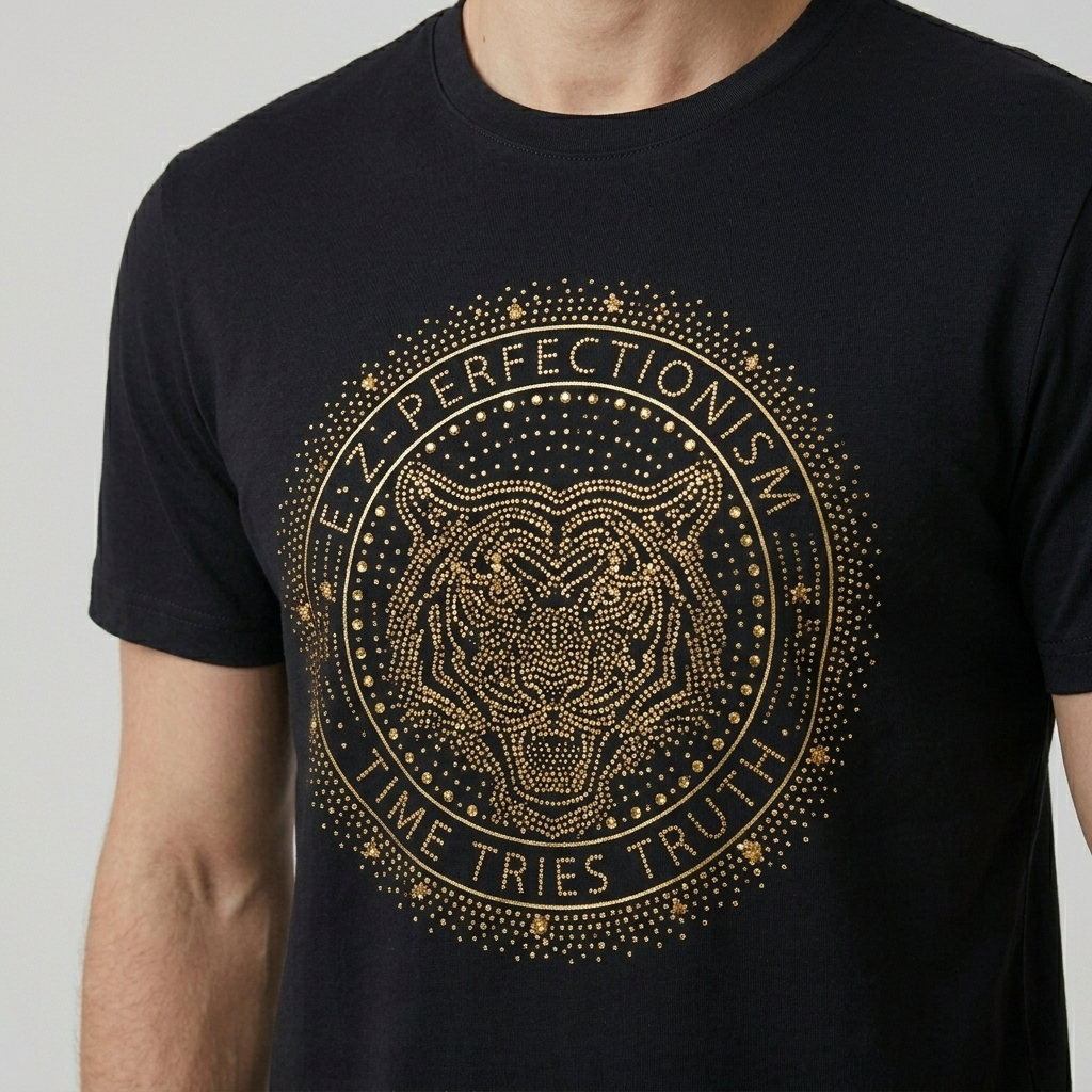 Men's Rhinestone Luxury T-shirts (TIGER 2)