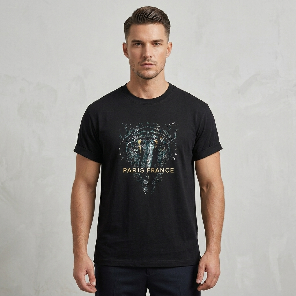 Men's Rhinestone Luxury T-shirts (PARIS)