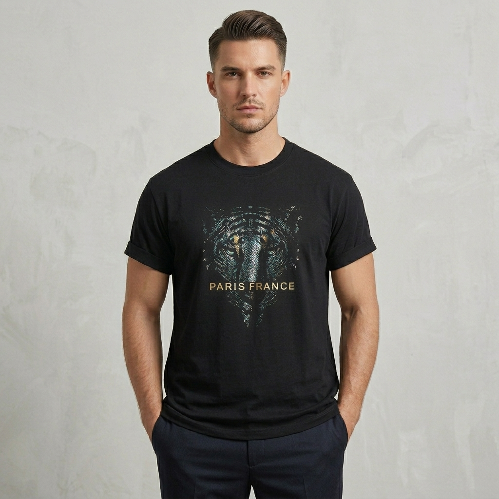 Men's Rhinestone Luxury T-shirts (PARIS)