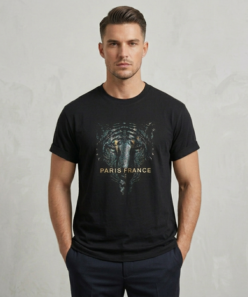 Men's Rhinestone Luxury T-shirts (PARIS)