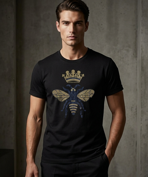 Men's Rhinestone Luxury T-shirts (BUTTERFLY)